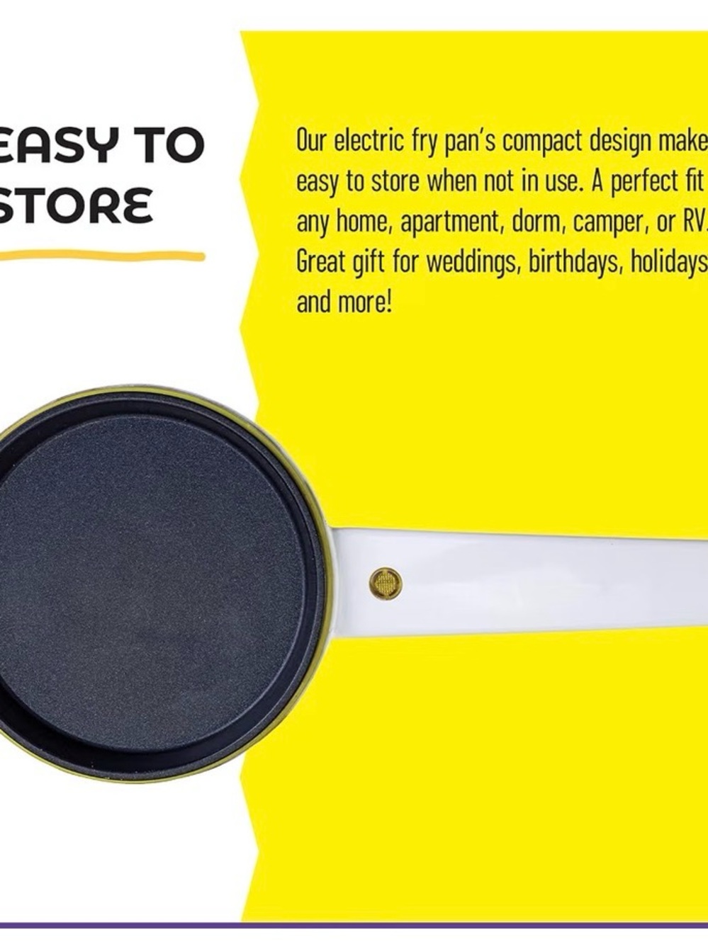 Mini Electric Fry Pan - Fun Egg Shape